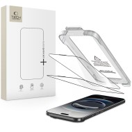 2 броя стъклени протектори за дисплей на iPhone 17 Air от Tech-Protect Quick Set+ - Black