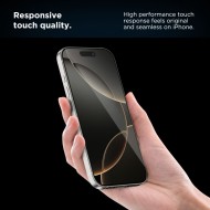 2 броя стъклени протектори за дисплей на iPhone 17 Air от Tech-Protect Quick Set+ - Black