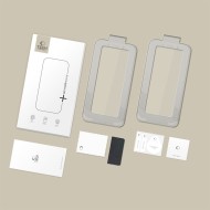 2 броя стъклени протектори за дисплей на iPhone 17 Pro Max от Tech-Protect Quick Set+ - Black
