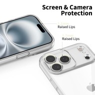 Силиконов кейс за iPhone 17 Pro от Tech-Protect FlexAir+ - Clear