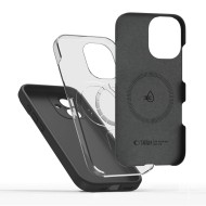 Твърд силиконов кейс с MagSafe за iPhone 17 от Tech-Protect Silicone - Black