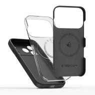 Твърд силиконов кейс с MagSafe за iPhone 17 Pro от Tech-Protect Silicone - Black