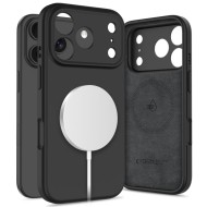 Твърд силиконов кейс с MagSafe за iPhone 17 Pro Max от Tech-Protect Silicone - Black