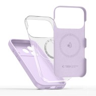 Твърд силиконов кейс с MagSafe за iPhone 17 Pro Max от Tech-Protect Silicone - Mauve