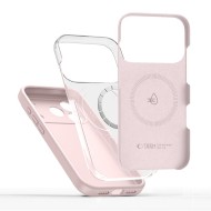 Твърд силиконов кейс с MagSafe за iPhone 17 Pro от Tech-Protect Silicone - Pink Pearl