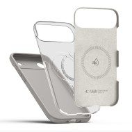 Твърд силиконов кейс с MagSafe за iPhone 17 Air от Tech-Protect Silicone - Stone Grey