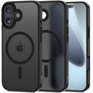 Твърд кейс с MagSafe пръстен за iPhone 17 от Tech-Protect MagMat - Matte Black