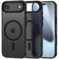 Твърд кейс с MagSafe пръстен за iPhone 17 Air от Tech-Protect MagMat - Matte Black