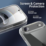 Хибриден кейс за iPhone 17 Air от Tech-Protect Flexair Hybrid - Clear