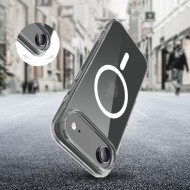 Хибриден кейс с MagSafe за iPhone 17 Air от Tech-Protect Flexair Hybrid - Clear