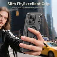 Тънък кейс с MagSafe за iPhone 17 Pro от Tech-Protect MagSlim - Matte Black