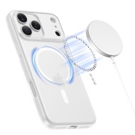 Тънък кейс с MagSafe за iPhone 17 Pro от Tech-Protect MagSlim - Matte White
