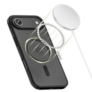 Твърд кейс с MagSafe пръстен за iPhone 17 Air от Tech-Protect MagMat - Matte Black