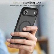 Твърд кейс с MagSafe пръстен за iPhone 17 Air от Tech-Protect MagMat - Matte Black