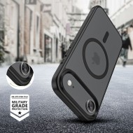 Твърд кейс с MagSafe пръстен за iPhone 17 Air от Tech-Protect MagMat - Matte Black