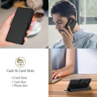 Кожен тефтер за Samsung Galaxy A26 5G / A17 (4G/5G) от Tech-Protect Wallet - Black