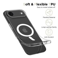 Силиконов кейс с MagSafe за iPhone 17 Air от Tech-Protect FlexAir - Clear