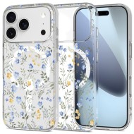 Силиконов кейс с MagSafe за iPhone 17 Pro Max от Tech-Protect FlexAir - Spring Flowers