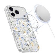 Силиконов кейс с MagSafe за iPhone 17 Pro Max от Tech-Protect FlexAir - Spring Flowers