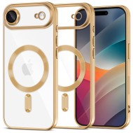 Твърд кейс с MagSafe и протектор за камерата на iPhone 17 Air от Tech-Protect MagFlex - Shiny Gold
