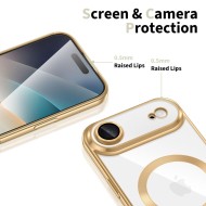 Твърд кейс с MagSafe и протектор за камерата на iPhone 17 Air от Tech-Protect MagFlex - Shiny Gold