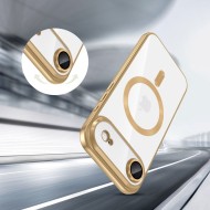 Твърд кейс с MagSafe и протектор за камерата на iPhone 17 Air от Tech-Protect MagFlex - Shiny Gold
