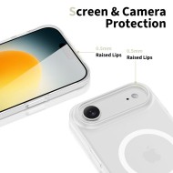 Тънък кейс с MagSafe за iPhone 17 Air от Tech-Protect MagSlim - Matte White