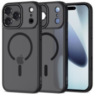 Кейс с MagSafe и защита на камерата за iPhone 17 Pro от Tech-Protect MagCam - Matte Black
