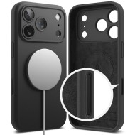 Силиконов кейс с MagSafe за iPhone 17 Pro Max от Ringke Silicone Magnetic - Black