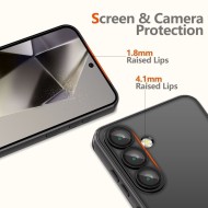 Твърд кейс с MagSafe и протектор за камерата на Samsung Galaxy S25 FE от Tech-Protect MagFlex - Black