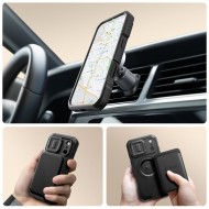 360 градусов калъф с MagSafe за iPhone 17 Pro от Tech-Protect Kevlar - Black