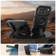 360 градусов калъф с MagSafe за iPhone 17 Pro Max от Tech-Protect Kevlar - Black