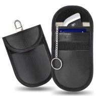 KLATKA FARADAYA TECH-PROTECT KLR100 POUCH KEYLESS RFID SIGNAL BLOCKER CASE BLACK/BLACK