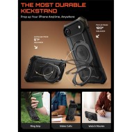 Удароустойчив кейс с MagSafe и стойка за iPhone Air от Supcase UB Grip Mag - Black