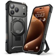 Удароустойчив кейс с MagSafe и стойка за iPhone 17 Pro Max от Supcase UB Grip Mag - Black