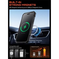 Удароустойчив кейс с MagSafe и стойка за iPhone 17 Pro Max от Supcase UB Grip Mag - Black