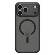 Удароустойчив кейс с MagSafe пръстен за iPhone 17 Pro Max от Spigen Ultra Hybrid Mag - Frost Black