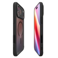 Удароустойчив кейс с MagSafe пръстен за iPhone 17 Pro Max от Spigen Ultra Hybrid Mag - Frost Black