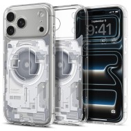 Удароустойчив кейс с MagSafe за iPhone 17 от Spigen Ultra Hybrid - Zero One White
