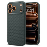 Силиконов кейс за iPhone 17 Pro от Spigen Liquid Air - Abyss Green