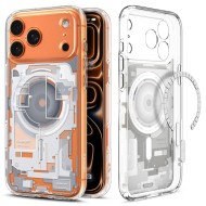 Удароустойчив кейс с MagSafe за iPhone 17 Pro от Spigen Ultra Hybrid - Zero One White