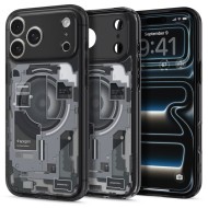 Удароустойчив кейс с MagSafe за iPhone 17 Pro от Spigen Ultra Hybrid - Zero One Black