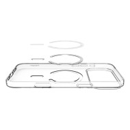 Удароустойчив кейс с MagSafe за iPhone 17 Pro от Spigen Liquid Crystal Mag - Clear/White
