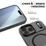 Кейс със стойка и MagSafe за iPhone 17 Pro от Tech-Protect Magstand - Черен мат