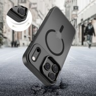 Кейс със стойка и MagSafe за iPhone 17 Pro от Tech-Protect Magstand - Черен мат