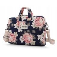 Чанта за лаптоп 15" - 16" от Canvaslife Briefcase - Navy Rose