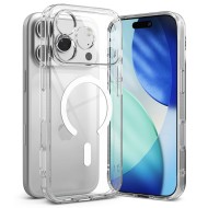 Удароустойчив твърд кейс с MagSafe за iPhone 17 Pro от Ringke Fusion Magnetic - Clear