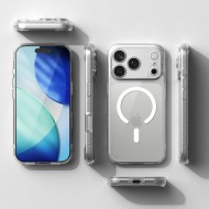 Удароустойчив твърд кейс с MagSafe за iPhone 17 Pro от Ringke Fusion Magnetic - Clear