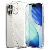 Тънък силиконов кейс за iPhone 17 от Ringke Air - Glitter Clear