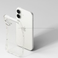 Тънък силиконов кейс за iPhone 17 от Ringke Air - Glitter Clear